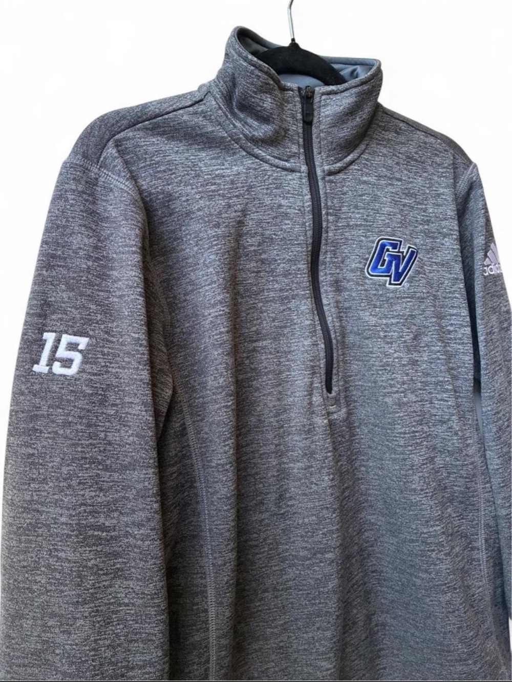 Grand Valley State University Lakers team issued Adidas quarter zip sweatshirt S